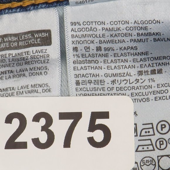 Levi's* Men's 1.5" Belt Loop Denim Multipocketed 511 Blue Jeans~ Size W42‎ L30 - Picture 5 of 10